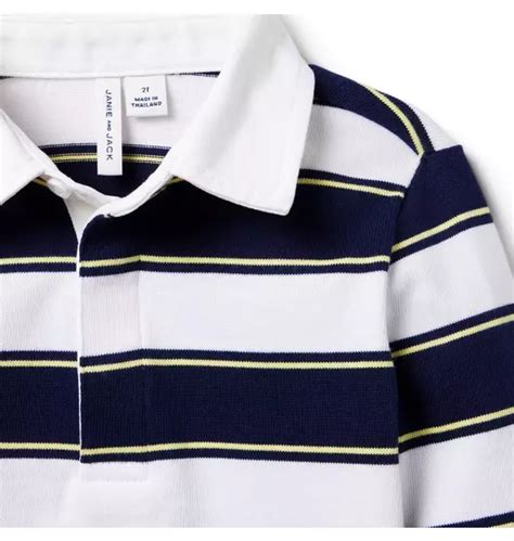 Boy Merchant Marine Stripe Striped Rugby Shirt by Janie and Jack