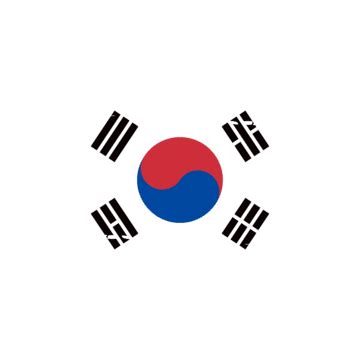 South Korea Flag PNG Transparent