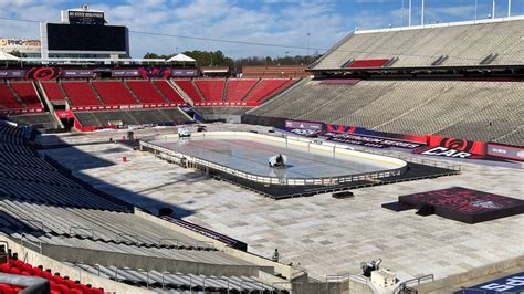 NHL outdoor game has NC State stadium look like hockey venue ...