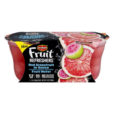 Save on Del Monte Fruit Refreshers Cups Red Grapefruit in Guava Fruit Water - 2 ct Order Online ...