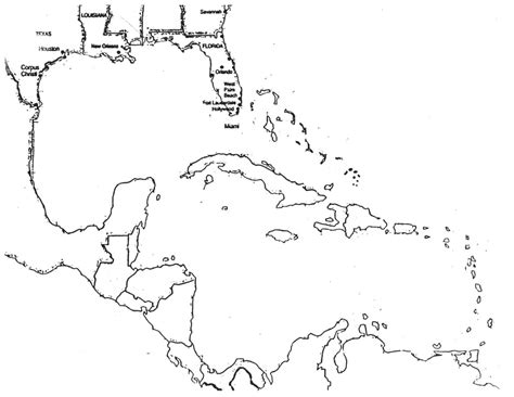 Map Of The Antilles