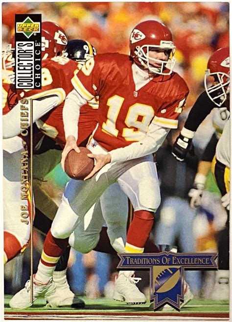 Joe Montana 1995 Upper Deck Kansas City Chiefs Football Traditions of ...