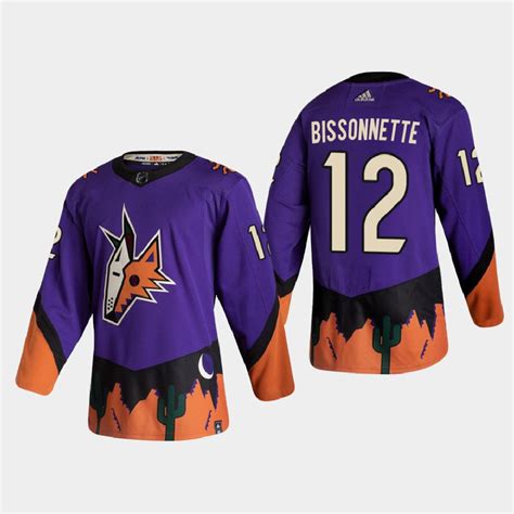 Paul Bissonnette Reverse Retro #12 Arizona Coyotes 2020-21 Authentic Jersey - Purple