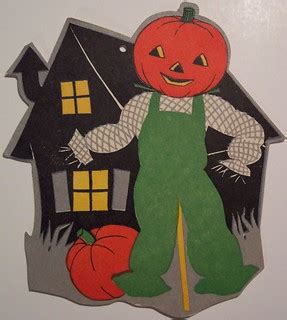 Vintage Halloween Cut Out, Scarecrow | Dave | Flickr