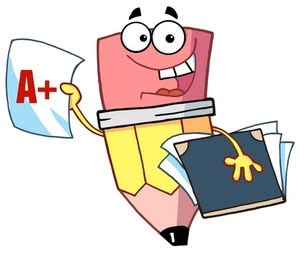 Report Card Clipart Image - A Pencil Character Student Gets an A+ ... - ClipArt Best - ClipArt Best