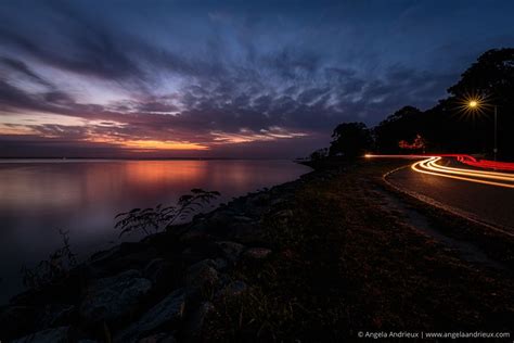 Driving along the edge of the James River as the last rays of sun show their warmth https ...