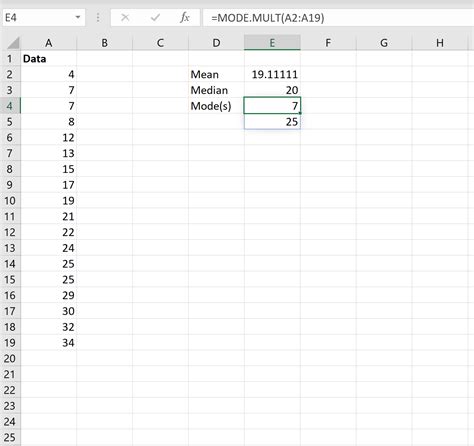 How to Find Mean, Median & Mode in Excel (With Examples)