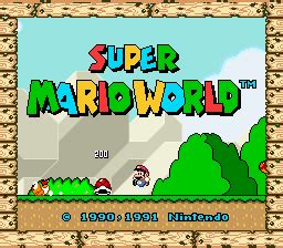 Screenshot of Super Mario World (SNES, 1990) - MobyGames