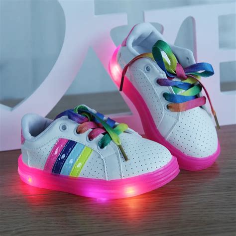 Kids Sneakers FashionLuminous Lighted Colorful LED light up shoes ...