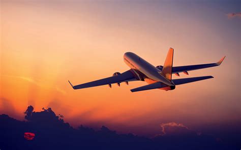 Airplane Sunset Wallpapers - Top Free Airplane Sunset Backgrounds - WallpaperAccess