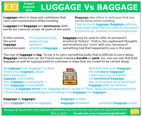 Luggage versus Baggage | English vocabulary, English conversation learning, Learn english vocabulary