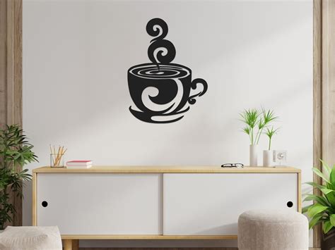 Coffee Cup Metal Wall Art Coffee Metal Wall Decor Coffee - Etsy