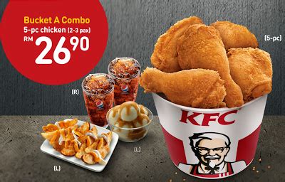 KFC Bucket Berbaloi RM26.90 Value Combo Set With 5-pc Chicken Promotion - Harga Runtuh - Durian ...