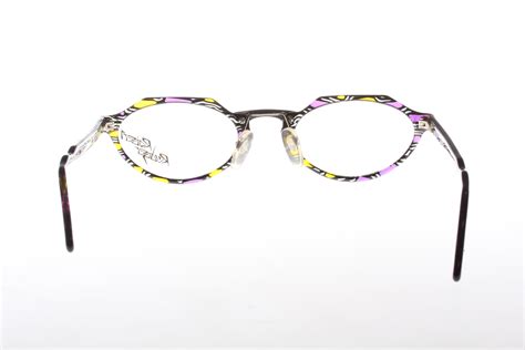 Robert Rudger Oval Purple Yellow Vintage Eyeglasses - Etsy UK
