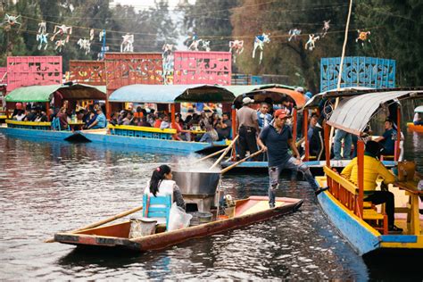 Private Mariachi concert! A local vendor sells food out of her boat.