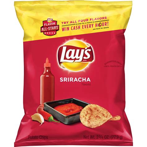 Lay's Sriracha Flavored Potato Chips, 2.75 oz - Walmart.com