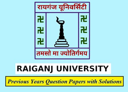 Raiganj University Previous Question Papers Download