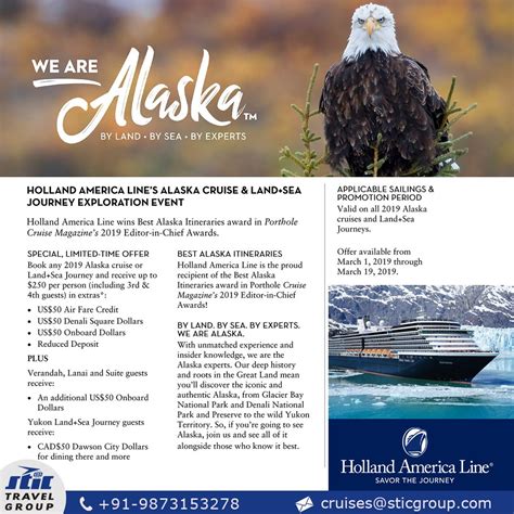 Holland America Line’s Alaska Cruise – Land+Sea Journeys Exploration ...