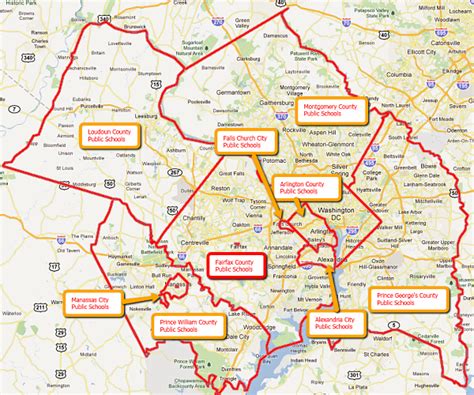 Fairfax County Public Schools ranking vs nearby districts