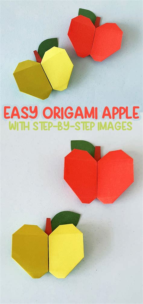 Origami Apple - Jewish Moms & Crafters