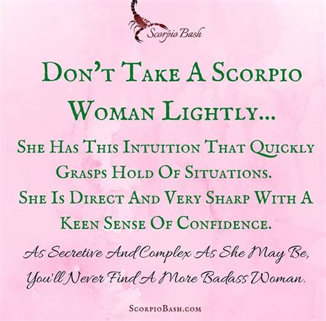 Scorpio Woman Quotes - ShortQuotes.cc