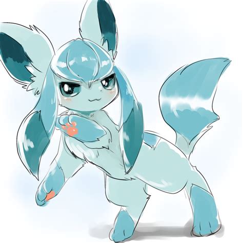 Glaceon Image Original - BY @_whitelate_ On Twitter | Cute pokemon ...