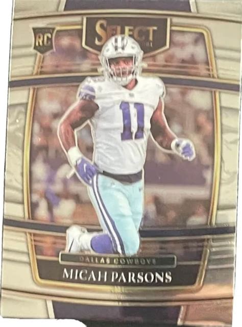 Micah Parsons Rookie Card 2021 Select Concourse Level Cowboys Star ...