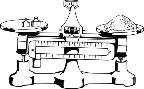 Free Clipart Of A Balanced Scale