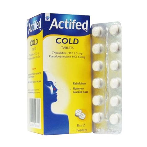 Actifed Cold Tablets - Top-Up Pharmacy