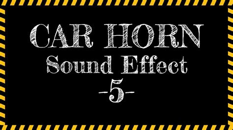 Car Horn Sound Effect 5 Free Download MP3 | Pure Sound Effect