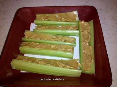 Bechay and Food: Celery Sticks with Peanut Butter