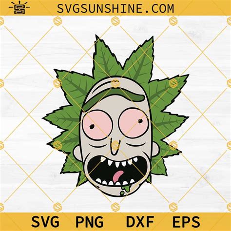 Rick And Morty Weed Svg, Rick Sanchez Smoking Weed Svg, Rick Cannabis ...