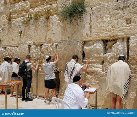 Israel. Jerusalem. Western Wall. Prayer at the Western Wall. Israel is ...