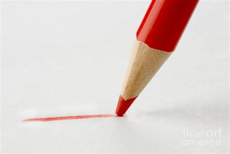 Red Pencil Tip Photograph by Photo Researchers, Inc. - Fine Art America