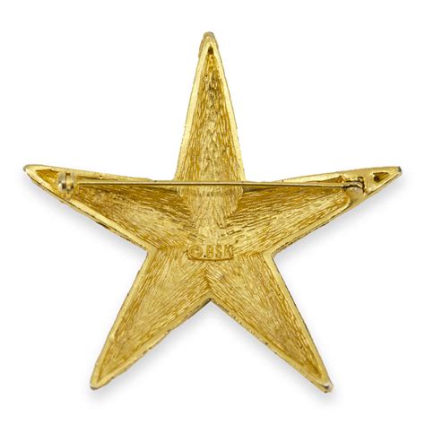 Starfish Pin by BSK Jewelry, Vintage 1970s, Heavy Textured Gold