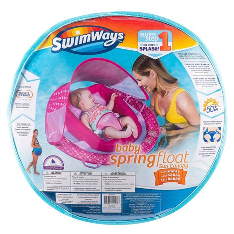 Swimways Baby Infant Spring Float Canopy - Pink | Kids Floats & Pools | Pool Supplies