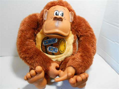 1980's Original Nintendo Donkey Kong Plush Stuffed toy. Large 16 inch size. Very nice condition ...