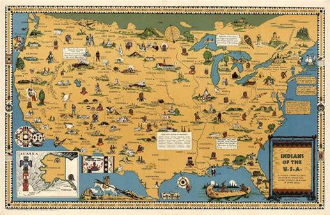 Native American Map Of Tribes - Big Bus Tour Map