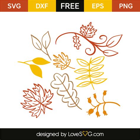 Fall Leaves - Lovesvg.com