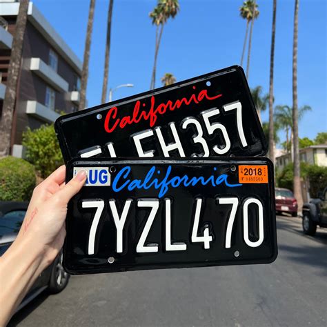 California License Plate Vinyl Wrap Custom License Plate DIY - Etsy