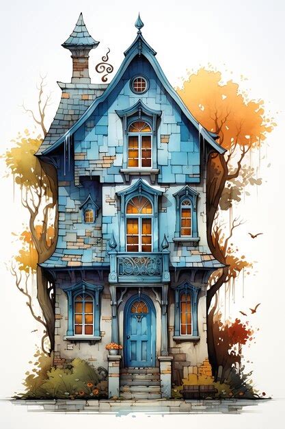 Premium AI Image | Halloween in an Amazing Old Haunted House