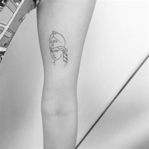 minimalist goddess tattoo - Google Search | Athena tattoo, Greek tattoos, Aphrodite tattoo