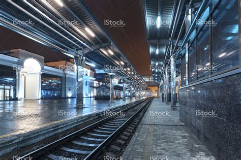 stock-photo-65638559-railway-station-at-night-train-platform-in-fog ...