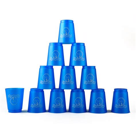 GOGO 6 Sets Quick Stacks Cups Flyingcup Sport Stacking Cup Stacking Speed Training Game (Blue ...