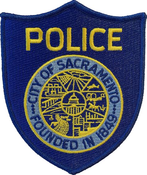 SACRAMENTO POLICE DEPARTMENT SHOULDER PATCH: Standard - Chicago Cop Shop