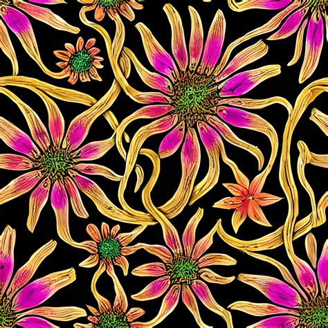 Beautiful Black Floral Pattern · Creative Fabrica