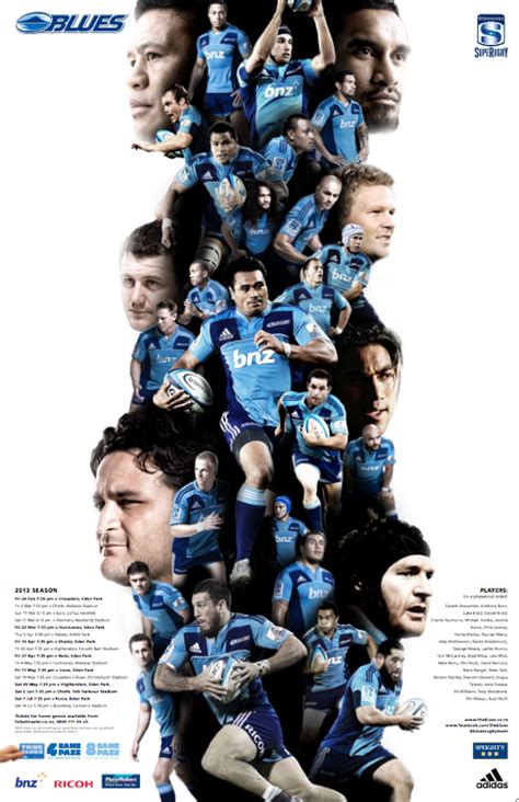 Blues & Auckland Rugby Posters on Behance