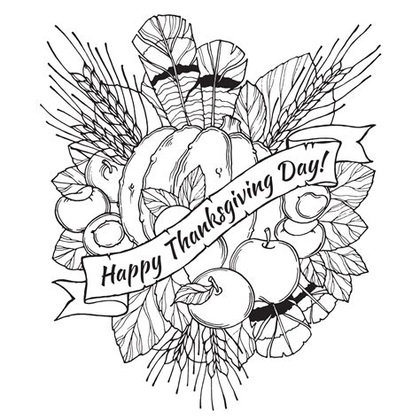 Coloring Pages For Thanksgiving Printable