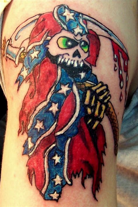 Rebel Flag Tattoos Designs, Ideas and Meaning | Tattoos For You