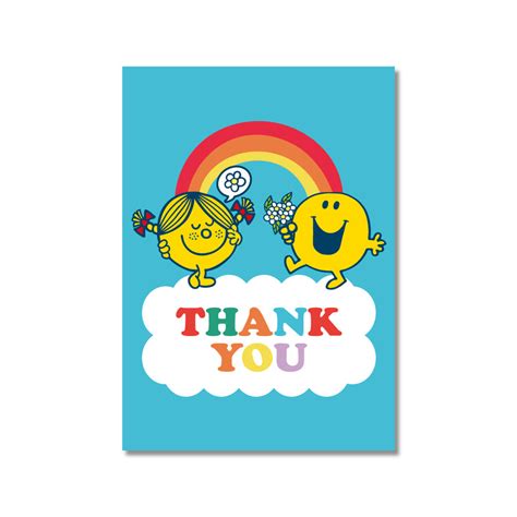 LITTLE MISS SUNSHINE X MR HAPPY THANK YOU CARD